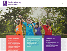 Tablet Screenshot of onderwijszorgnederland.nl